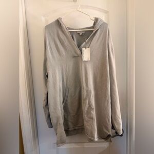 Barefoot Dreams Sunbleached Cotton Bonfire Hoodie